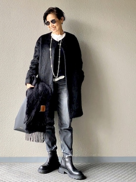 Yoko  Ishibashiさん（レディース・153cm）の冬コーディネート