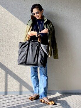 「おちびさん」｜「アイテム（アナログ腕時計）」を使った、Yoko  Ishibashiさん（レディース・153cm）の冬コーディネート
