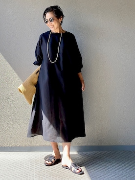 「おちびさん」｜「アイテム（ワンピース/ドレス）」を使った、Yoko  Ishibashiさん（レディース・153cm）の春コーディネート