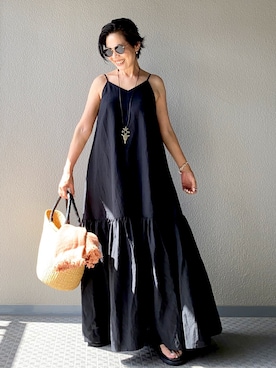 「おちびさん」｜「アイテム（ワンピース/ドレス）」を使った、Yoko  Ishibashiさん（レディース・153cm）の春コーディネート