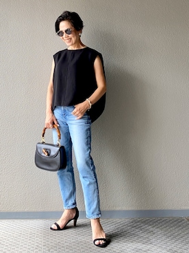 「HARDY NOIR（アルディーノアール）のアイテム」を使った、Yoko  Ishibashiさん（レディース・153cm）の春コーディネート