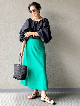 Yoko  Ishibashiさん（レディース・153cm）の春コーディネート