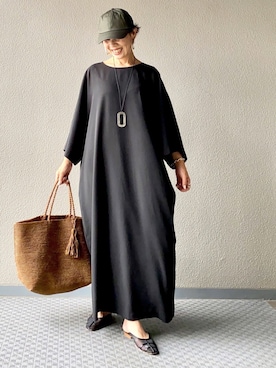 「おちびさん」｜「アイテム（ワンピース/ドレス）」を使った、Yoko  Ishibashiさん（レディース・153cm）の夏コーディネート