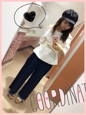 「CECIL McBEE（セシルマクビー）のアイテム（サンダル）」を使った、あやちゅんさん（レディース・152cm）の春コーディネート