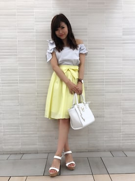 「CECIL McBEE（セシルマクビー）のアイテム（アクセサリー）」を使った、あやちゅんさん（レディース・152cm）の夏コーディネート