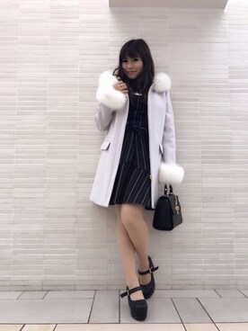 「CECIL McBEE（セシルマクビー）のアイテム（その他アウター）」を使った、あやちゅんさん（レディース・152cm）の秋コーディネート