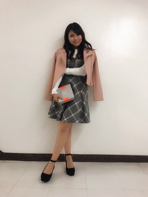 あやちゅん Cecil Mcbeeのライダースジャケットを使ったコーディネート Wear