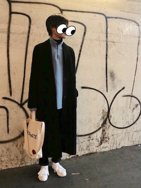 「Paul Smith（ポールスミス）のアイテム（ダウンジャケット/コート）」を使った、YUJIさん（メンズ・172cm）の冬コーディネート