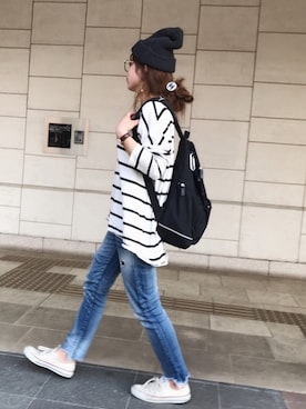 「FREAK'S STORE（フリークスストア）のDaniel Wellington/ダニエルウェリントン Classic Bristol 0511/0611 36mm（アナログ腕時計）」を使った、Rabi*さん（レディース・158cm）の春コーディネート