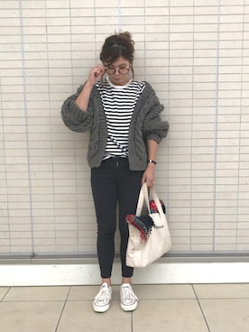 「BLISS POINT（ブリスポイント）のアイテム」を使った、Rabi*さん（レディース・158cm）の秋コーディネート