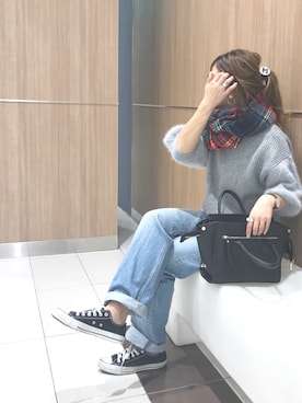 「PLAIN CLOTHING（プレーンクロージング）の【SALE!!】【ZOZOTOWN人気ランキング 1位獲得】シーズンレス2WAYフラップハンドバッグ/ショルダーバッグ（ショルダーバッグ）」を使った、Rabi*さん（レディース・158cm）の秋コーディネート