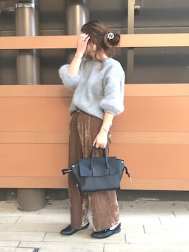 「PLAIN CLOTHING（プレーンクロージング）の【SALE!!】【ZOZOTOWN人気ランキング 1位獲得】シーズンレス2WAYフラップハンドバッグ/ショルダーバッグ（ショルダーバッグ）」を使った、Rabi*さん（レディース・158cm）の秋コーディネート