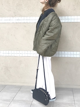 「Daniel Wellington（ダニエルウェリントン）の販売終了クラシックペティット アッシュフィールド32mm（アナログ腕時計）」を使った、Rabi*さん（レディース・158cm）の秋コーディネート