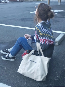 「Ray BEAMS（レイビームス）のアイテム（アクセサリー）」を使った、Rabi*さん（レディース・158cm）の冬コーディネート