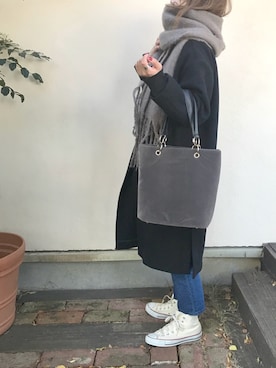 「Ameri（アメリ）のアイテム」を使った、Rabi*さん（レディース・158cm）の冬コーディネート