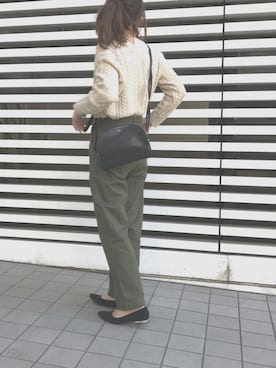 「Spick & Span（スピックアンドスパン）のアイテム（パンツ）」を使った、Rabi*さん（レディース・158cm）の冬コーディネート