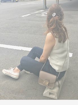 「FURLA（フルラ）のアイテム」を使った、Rabi*さん（レディース・158cm）の夏コーディネート