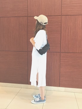 「NIKE（ナイキ）のアイテム（バッグ）」を使った、Rabi*さん（レディース・158cm）の夏コーディネート