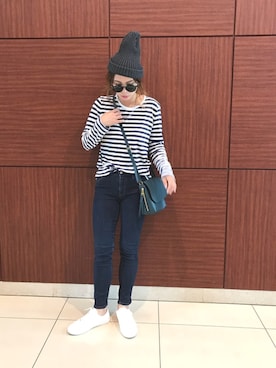 「FOSSIL（フォッシル）のアイテム」を使った、Rabi*さん（レディース・158cm）の秋コーディネート