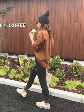 「Daniel Wellington（ダニエルウェリントン）の販売終了クラシックペティット アッシュフィールド32mm（アナログ腕時計）」を使った、Rabi*さん（レディース・158cm）の秋コーディネート