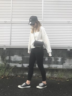 「GRL（グレイル）のアイテム（イヤリング）」を使った、Rabi*さん（レディース・158cm）の秋コーディネート
