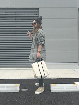 「Daniel Wellington（ダニエルウェリントン）の販売終了クラシックペティット アッシュフィールド32mm（アナログ腕時計）」を使った、Rabi*さん（レディース・158cm）の秋コーディネート