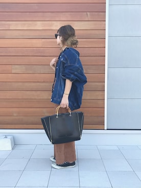 「GRL（グレイル）のアイテム（ジャケット/アウター）」を使った、Rabi*さん（レディース・158cm）の秋コーディネート