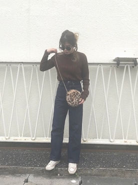 「HER CLOSET（ハークローゼット）のアイテム」を使った、Rabi*さん（レディース・158cm）の秋コーディネート