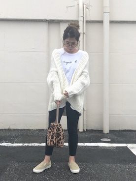 「agnes b.（アニエスベー）のアイテム」を使った、Rabi*さん（レディース・158cm）の秋コーディネート