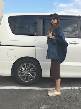 「FOSSIL（フォッシル）のアイテム」を使った、Rabi*さん（レディース・158cm）の秋コーディネート