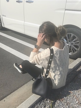 「HER CLOSET（ハークローゼット）のアイテム」を使った、Rabi*さん（レディース・158cm）の秋コーディネート