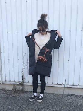 「PLAIN CLOTHING（プレーンクロージング）のアイテム」を使った、Rabi*さん（レディース・158cm）の冬コーディネート