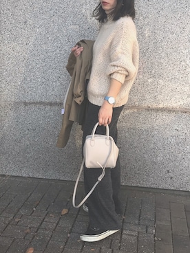 「SKAGEN（スカーゲン）のアイテム」を使った、Rabi*さん（レディース・158cm）の冬コーディネート