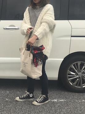 「FURLA（フルラ）のアイテム」を使った、Rabi*さん（レディース・158cm）の冬コーディネート