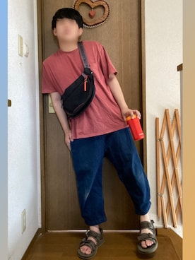 「KLATTERMUSEN（クレッタルムーセン）のアイテム」を使った、KARUBIさん（メンズ・166cm）の夏コーディネート