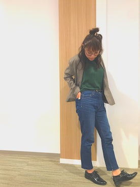 「SEVENDAYS=SUNDAY（セブンデイズサンデイ）のアイテム（ジャケット/アウター）」を使った、あちゃみんさん（レディース・159cm）の夏コーディネート