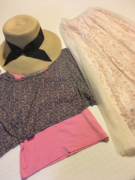 「PROPORTION BODY DRESSING（プロポーションボディドレッシング）のアイテム（帽子）」を使った、Elly34さん（レディース・156cm）の春コーディネート