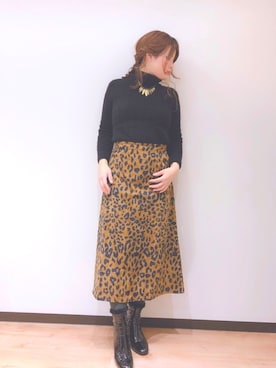 「stradivarius（ストラディバリウス）のアイテム（アクセサリー）」を使った、mariaさん（レディース・164cm）の冬コーディネート