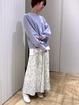 「シャーベットカラー」｜り ささん（レディース・161cm）の冬コーディネート