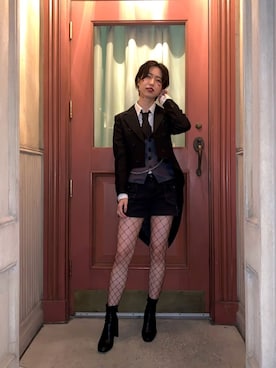 「halloween」｜「アイテム（ジャケット/アウター）」を使った、り ささん（レディース・161cm）の秋コーディネート
