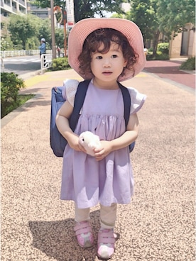 「D.fesense（ディーフェセンス）のアイテム（ワンピース/ドレス）」を使った、Mさん（キッズ・110cm）の夏コーディネート