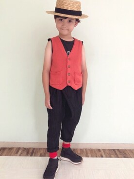 「Grand garcon（グランギャルソン）のアイテム」を使った、Mさん（キッズ・110cm）の夏コーディネート