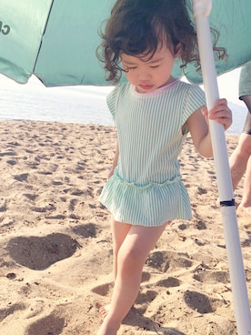 「水着コーデ」｜「アイテム（その他）」を使った、Mさん（キッズ・110cm）の夏コーディネート