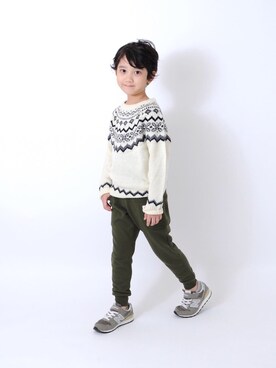 「S&H（エスアンドエイチ）のアイテム」を使った、Mさん（キッズ・120cm）の秋コーディネート