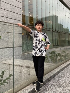「DIESEL（ディーゼル）のアイテム」を使った、Mさん（キッズ・127cm）の秋コーディネート