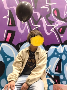 「大阪」｜「アイテム（その他アウター）」を使った、y.u.y.aさん（メンズ・174cm）の秋コーディネート
