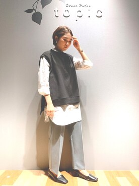 「ラブアンドピース2020」｜「アイテム（パンプス）」を使った、うえはらさん（レディース・157cm）の秋コーディネート