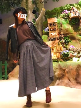 「one way（ワンウェイ）のアイテム（アクセサリー）」を使った、ゆいさん（レディース・161cm）の秋コーディネート