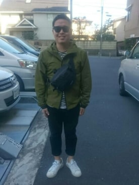 「CHARI&CO（チャリアンドコー）のアイテム（ジャケット/アウター）」を使った、けんじなおパパさん（メンズ・165cm）の冬コーディネート