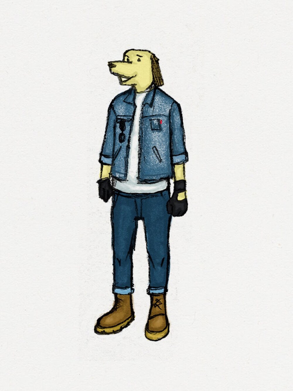 「Levis、Dr.Martens」｜「Levi'sのアイテム（デニムパンツ、ブルー系）」を使った、非人類穿搭さん（メンズ・168cm）の秋コーディネートの1枚目の写真
